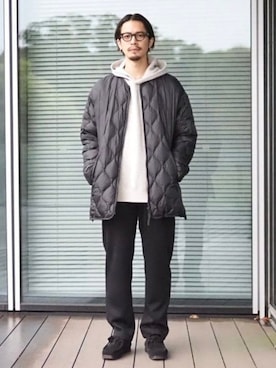 「アイテム（スウェット）」を使った、B:MING by BEAMS MENさん（メンズ・176cm）の冬コーディネート