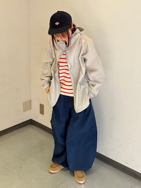 「DANTON（ダントン）のアイテム（ブルゾン）」を使った、B:MING by BEAMS MENさん（レディース・146cm）の春コーディネート