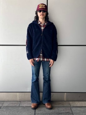 「PENDLETON（ペンドルトン）のアイテム（ジャケット/アウター）」を使った、B:MING by BEAMS MENさん（メンズ・173cm）の冬コーディネート