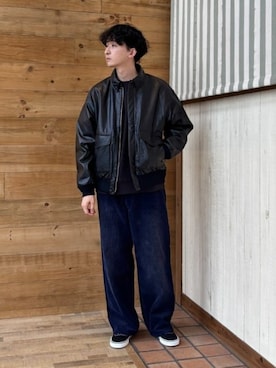 「B:MING by BEAMS（ビーミングバイビームス）のアイテム（ブルゾン）」を使った、B:MING by BEAMS MENさん（メンズ・176cm）の冬コーディネート