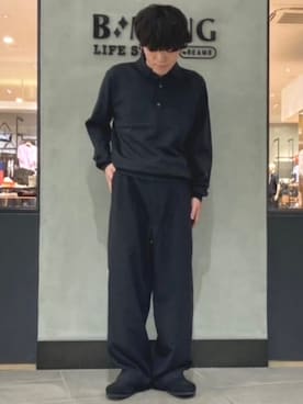 「アイテム（ポロシャツ）」を使った、B:MING by BEAMS MENさん（メンズ・165cm）の秋コーディネート