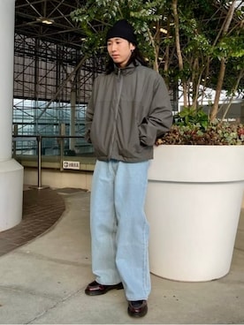 「WILD THINGS（ワイルドシングス）のアイテム（ジャケット/アウター）」を使った、B:MING by BEAMS MENさん（メンズ・166cm）の冬コーディネート