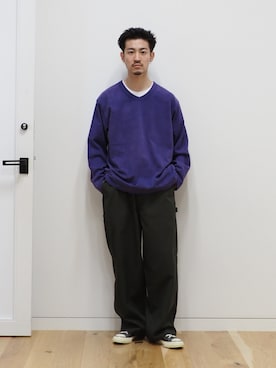 「B:MING by BEAMS（ビーミングバイビームス）のアイテム（その他パンツ）」を使った、B:MING by BEAMS MENさん（メンズ・173cm）の冬コーディネート