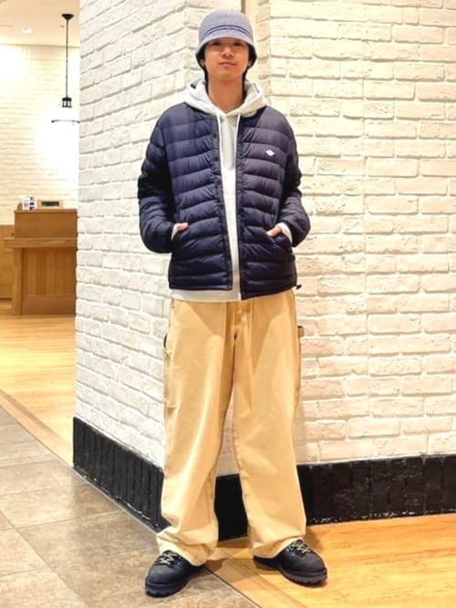 DANTON / メンズ クルーネック インナー ダウン ジャケット（ダウン