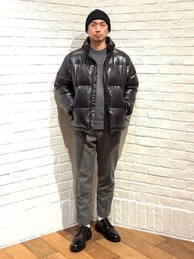 「B:MING by BEAMS（ビーミングバイビームス）のアイテム（ダウンジャケット/コート）」を使った、B:MING by BEAMS MENさん（メンズ・173cm）の冬コーディネート