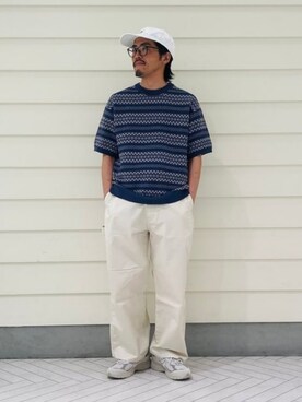 「B:MING by BEAMS（ビーミングバイビームス）のアイテム（ニット/セーター）」を使った、B:MING by BEAMS MENさん（メンズ・170cm）の春コーディネート