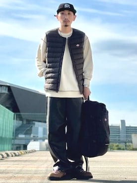 「アイテム（ダウンベスト）」を使った、B:MING by BEAMS MENさん（メンズ・166cm）の秋コーディネート