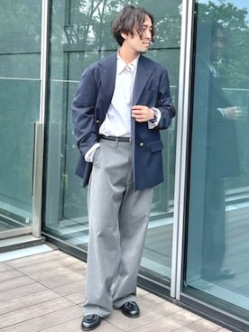 「アイテム（その他アウター）」を使った、B:MING by BEAMS MENさん（メンズ・173cm）の秋コーディネート
