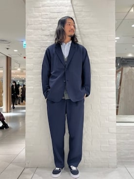 「アイテム（テーラードジャケット）」を使った、B:MING by BEAMS MENさん（メンズ・179cm）の冬コーディネート
