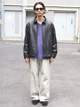 「アイテム（ブルゾン）」を使った、B:MING by BEAMS MENさん（メンズ・176cm）の秋コーディネート