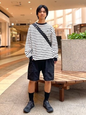 「LACOSTE（ラコステ）のアイテム」を使った、B:MING by BEAMS MENさん（メンズ・168cm）の夏コーディネート
