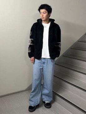 「PENDLETON（ペンドルトン）のアイテム（ジャケット/アウター）」を使った、B:MING by BEAMS MENさん（メンズ・179cm）の冬コーディネート