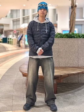「アイテム（ダウンジャケット/コート）」を使った、B:MING by BEAMS MENさん（メンズ・168cm）の秋コーディネート