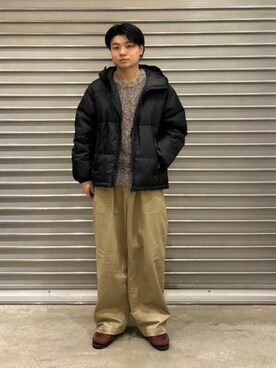 「B:MING by BEAMS（ビーミングバイビームス）のアイテム（ダウンジャケット/コート）」を使った、B:MING by BEAMS MENさん（メンズ・166cm）の冬コーディネート