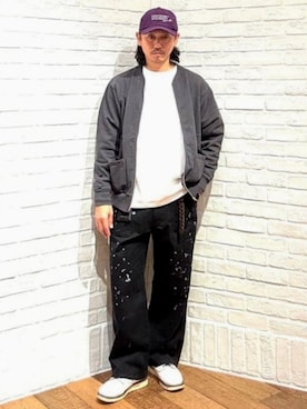 「アイテム（スウェット）」を使った、B:MING by BEAMS MENさん（メンズ・173cm）の秋コーディネート