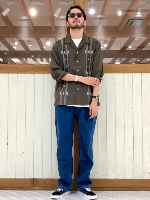 セール】【別注】Gramicci / ルーズ テーパード ストレッチ デニム