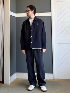 「DANTON（ダントン）のアイテム（ブルゾン）」を使った、B:MING by BEAMS MENさん（メンズ・176cm）の冬コーディネート