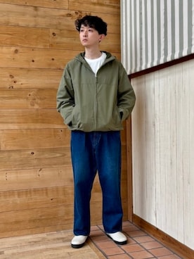 「アイテム（ブーツ、ホワイト系）」を使った、B:MING by BEAMS MENさん（メンズ・176cm）の春コーディネート