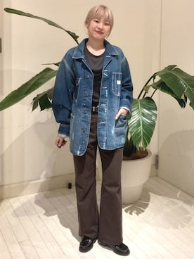「アイテム（カバーオール）」を使った、B:MING by BEAMS MENさん（レディース・156cm）の秋コーディネート