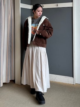 「アイテム（スウェット）」を使った、B:MING by BEAMS MENさん（メンズ・163cm）の冬コーディネート