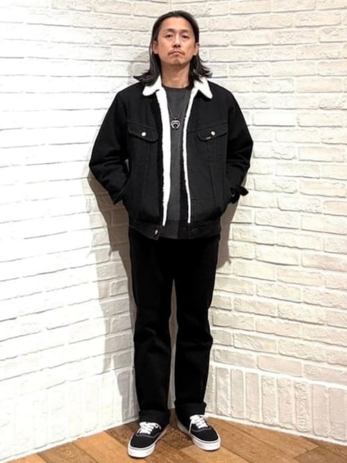 別注】Lee / ブラック デニム ストームライダー（ブルゾン）｜Lee