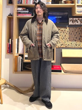 「アイテム（ブルゾン）」を使った、B:MING by BEAMS MENさん（メンズ・168cm）の秋コーディネート