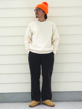「アイテム（スウェット）」を使った、B:MING by BEAMS MENさん（メンズ・170cm）の秋コーディネート