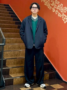 「B:MING by BEAMS（ビーミングバイビームス）のアイテム（スウェット）」を使った、B:MING by BEAMS MENさん（メンズ・178cm）の冬コーディネート