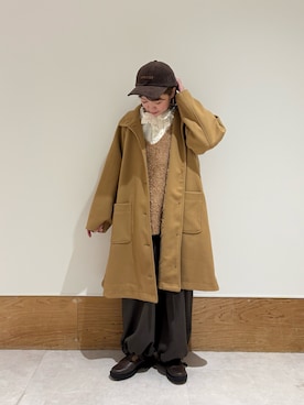 「Samansa Mos2（サマンサ モスモス）のアイテム（その他アウター）」を使った、ちば𓍯さん（レディース・151cm）の冬コーディネート