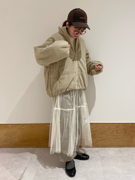 ちば𓍯さん（レディース・151cm）の冬コーディネート