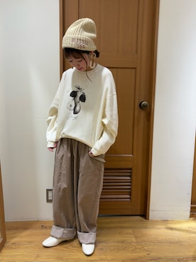 ちば𓍯さん（レディース・151cm）の冬コーディネート