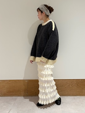 ちば𓍯さん（レディース・151cm）の冬コーディネート