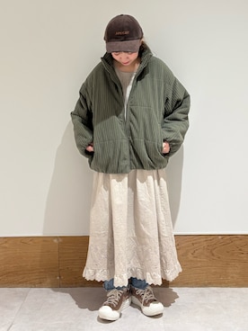 ちば𓍯さん（レディース・151cm）の冬コーディネート