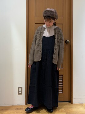 ちば𓍯さん（レディース・151cm）の冬コーディネート