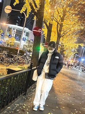 「Discoat」｜「アイテム（スウェット）」を使った、　Honoさん（レディース・158cm）の秋コーディネート