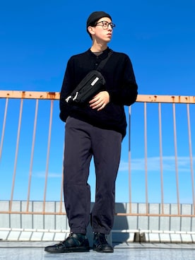 「CONVERSE（コンバース）のアイテム（サンダル）」を使った、りょう(ちょっと間おやすみ中！！)さん（メンズ・170cm）の冬コーディネート