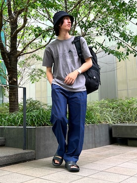 「COS（コス）のアイテム（帽子）」を使った、りょう(ちょっと間おやすみ中！！)さん（メンズ・170cm）の夏コーディネート