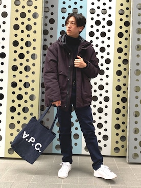 「お洒落さんと繋がりたい」｜「アイテム（その他）」を使った、りょう(ちょっと間おやすみ中！！)さん（メンズ・170cm）の冬コーディネート