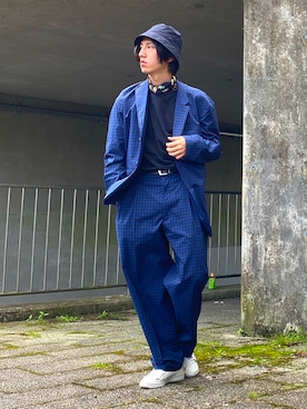 「COS（コス）のアイテム（帽子）」を使った、りょう(ちょっと間おやすみ中！！)さん（メンズ・170cm）の夏コーディネート