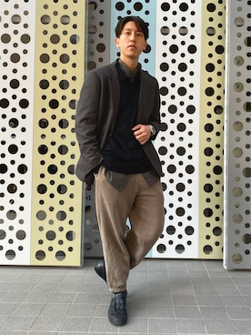「CONVERSE（コンバース）のアイテム（サンダル）」を使った、りょう(ちょっと間おやすみ中！！)さん（メンズ・170cm）の冬コーディネート
