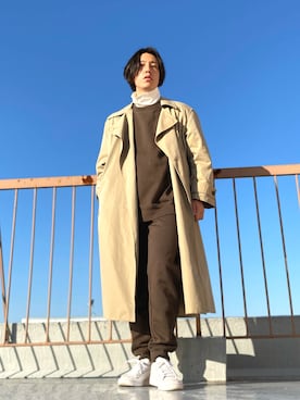 「UNIQLO（ユニクロ）のタートルネックT（長袖）（Tシャツ/カットソー）」を使った、りょう(ちょっと間おやすみ中！！)さん（メンズ・170cm）の秋コーディネート