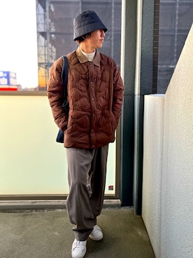 「COS（コス）のアイテム（帽子）」を使った、りょう(ちょっと間おやすみ中！！)さん（メンズ・170cm）の冬コーディネート