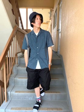 「COS（コス）のアイテム（帽子）」を使った、りょう(ちょっと間おやすみ中！！)さん（メンズ・170cm）の夏コーディネート