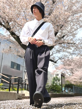 「COS（コス）のアイテム（帽子）」を使った、りょう(ちょっと間おやすみ中！！)さん（メンズ・170cm）の春コーディネート