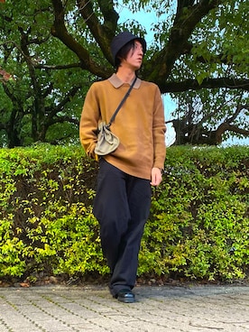「COS（コス）のアイテム（帽子）」を使った、りょう(ちょっと間おやすみ中！！)さん（メンズ・170cm）の秋コーディネート