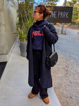 「coca（coca）（コカ）のアイテム」を使った、めめさん（レディース・152cm）の冬コーディネート