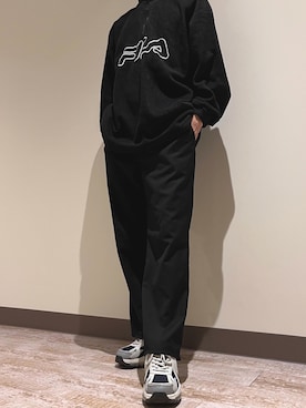 「FILA（フィラ）のアイテム（トップス）」を使った、seigo さん（メンズ・173cm）の冬コーディネート
