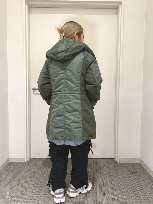 アビレックスベルセレクト ウールコンビ N-3B モッズコート 美品 アヴィレックス AVIREX N－3B COMMERCIAL（REAL FUR） （セージ1