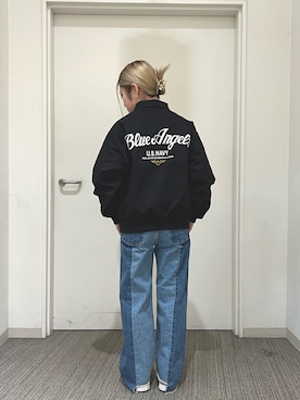 「ファッションを楽しもう」｜「アイテム（ミリタリージャケット）」を使った、Акаяiさん（レディース・155cm）の冬コーディネート