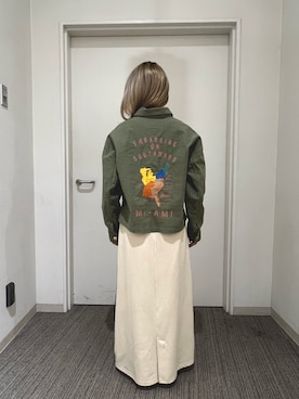 「24SS春の新作」｜「アイテム（カバーオール）」を使った、Акаяiさん（レディース・155cm）の冬コーディネート